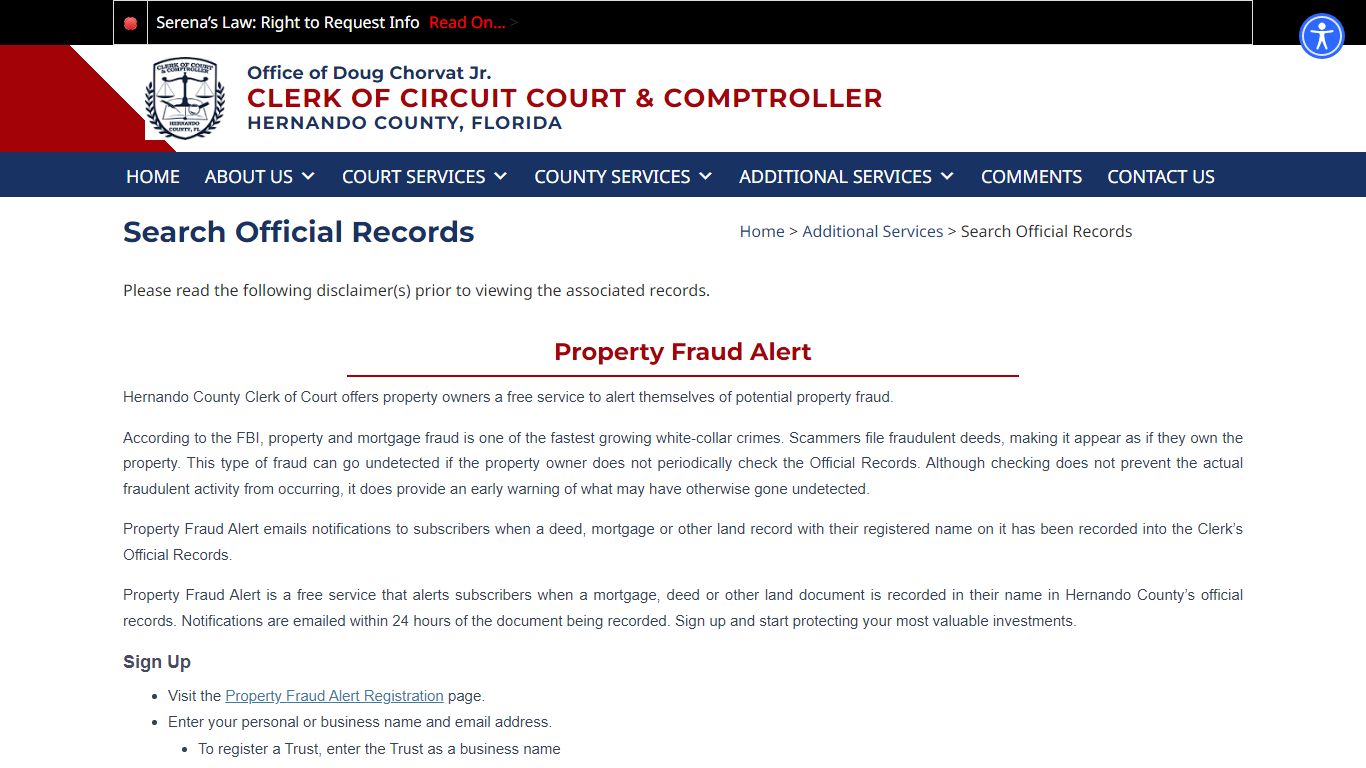 Search Official Records – Hernando County Clerk of Circuit ...