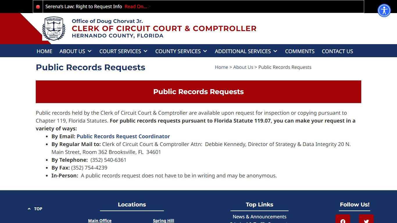 Public Records Requests – Hernando County Clerk of Circuit ...